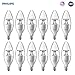 Philips 461863 LED Dimmable B11 Clear Candle Light Bulb: 300-Lumen, 2700-Kelvin, 4.5-Watt (40-Watt Equivalent), E12 Base, Soft White, 12-Pack