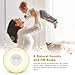Wake Up Light,COULAX Wood Sunrise Sunlight Alarm Clock with 6 Natural Sounds & FM Radios,Touch Control With Snooze Function & 7 Color Bedside Lamp for Heavy Sleepers and Kids