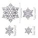 DECORA Cutting Dies 4 Pcs Christmas Snowflakes Metal Stencil Template Mould DIY Scrapbook Album Paper Card Embossing Tool