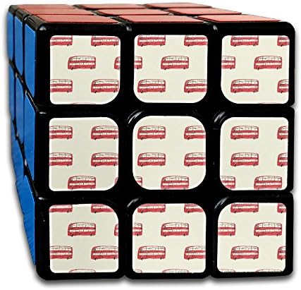 LjcuB London Double Bus 3x3x3 Speed Cube Toys Smooth Sticker Magic Cube Puzzles 55mm Anti-pop Best Brain Training Gift Idea For Kids Or Adults