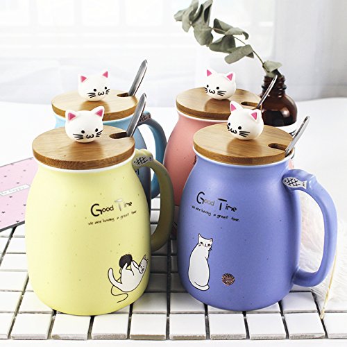 sesame cat heat resistant cup