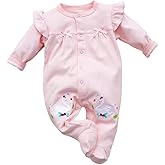 Infant Baby Girl Boy Onesie Cotton Newborn Outfit Bodysuit Jumpsuit Long Sleeve Romper