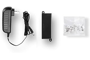 GETINLIGHT Puck Light Accessory Kits, Including 6 Port Hub, Plug and Screws, Black, HK-010-6-BK