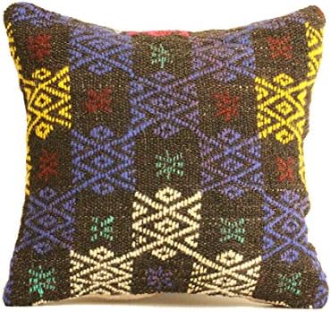 Kilim Pillow 16x16 Decorative Pillow / Throw Pillow / Pillow Cover / Home Decor / Pillows / Decorative Pillows / Throw Pillows / Rustic / Rustic Decor / Couch Pillow / Designer Pillow / Cushion r410