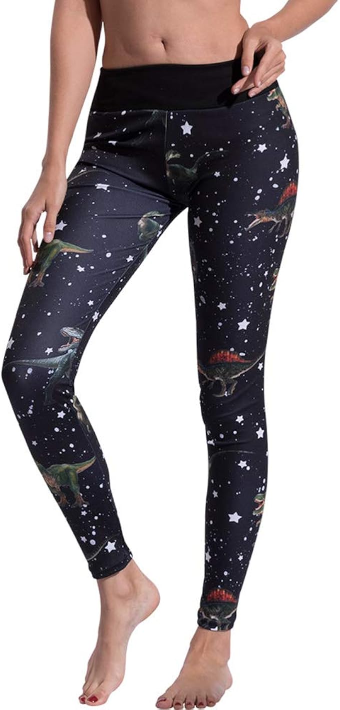 star print workout leggings