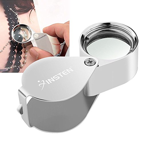 Insten Pocket Size Magnifier Jewel Loupe with 30X Magnification For Fine Art Inspection, Sapphire, Stone, Diamond, Gems, Ruby, Emerald, Pearl, Jade, Crystal, China