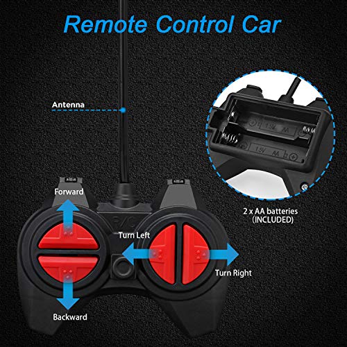 Rc Cars for Kids,Head and Rear with Powerful LED Light,Remote Control Car Toys for Age 6 7 8-16 Year Old Boys Girls Best Gifts