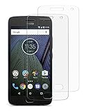Moto G5 Plus Tempered Glass Screen Protector, Cimo [2-Pack] Ultra Thin Scratch Resistant Screen Guard for Motorola Moto G5 and Moto G5 Plus (2017)