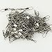100pcs Barrel Swivel with Safty Snap Connector Solid Rings Fishing (#10)