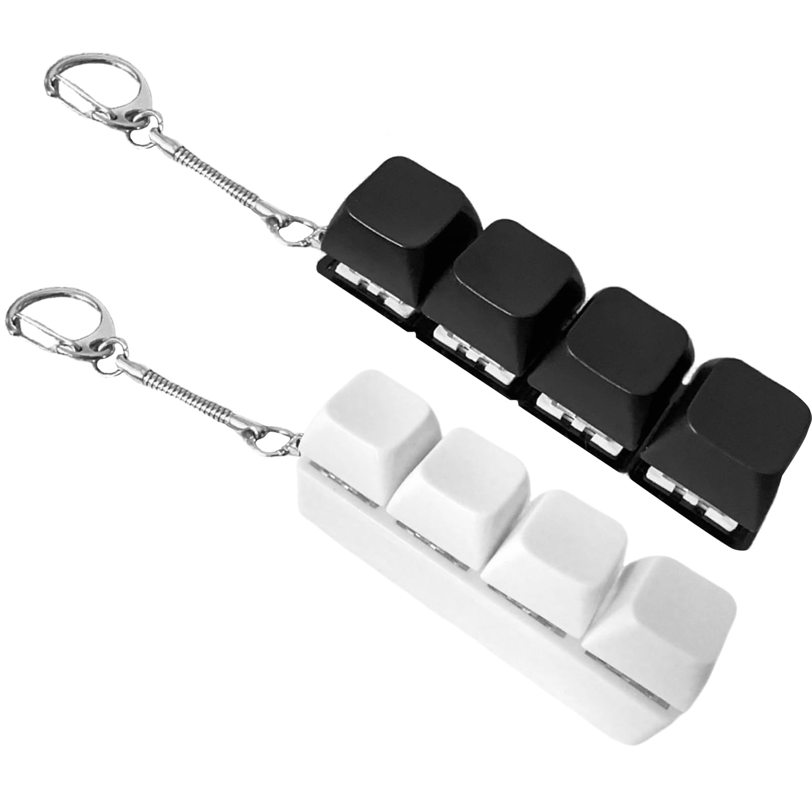 2 Pack Fidget Toys Keychain Clicker - Keyboard Fidget Toy for Adults & Kids - Premium Quality, Built to Last Clicky Fidgets Gadget Fidget Clicker for Anxiety & Stress Focus