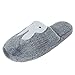 Urban CoCo Women's Cozy Fleece Plush House Slipper (8.5-9 B(M) US, Bunny-Gray)