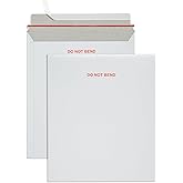 Blue Summit 25 Pack 12.75x15 Rigid Mailers, Cardboard Envelopes, Do Not Bend Photo Mailers, Cardboard Envelopes for cards, For Paper Document, Pictures, and Magazine