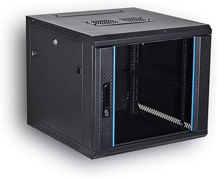 Kenuco It Netzwerk Server Datengerate Rack Deluxe It Wandmontage 48 9 Cm 19 Zoll Server Netzwerk Rack Mit Verriegelungstur 40 6 Cm 16 Zoll Tiefschwarz 59 6 X 44 7 X 12 U Amazon De Burobedarf Schreibwaren