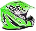 Typhoon Youth Kids Offroad Gear Combo Helmet Gloves Goggles DOT Motocross ATV Dirt Bike MX Motorcycle Green (Medium)