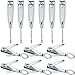 Bememo 12 Pcs Stainless Nail Clippers Set Fingernail Clippers and Toenail Cutter Tool Set, Men, Women, Elder, Home Travel Salon Care