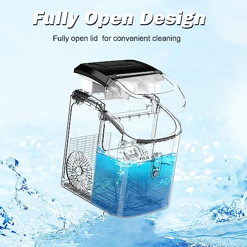 Nugget Ice Maker Countertop, Portable Crushed Sonic Ice Machine, Self