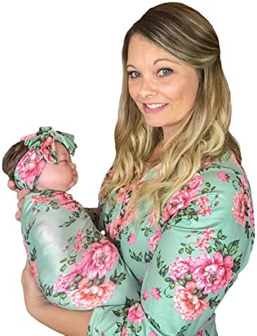 Matching mother robe and baby swaddle Clearance