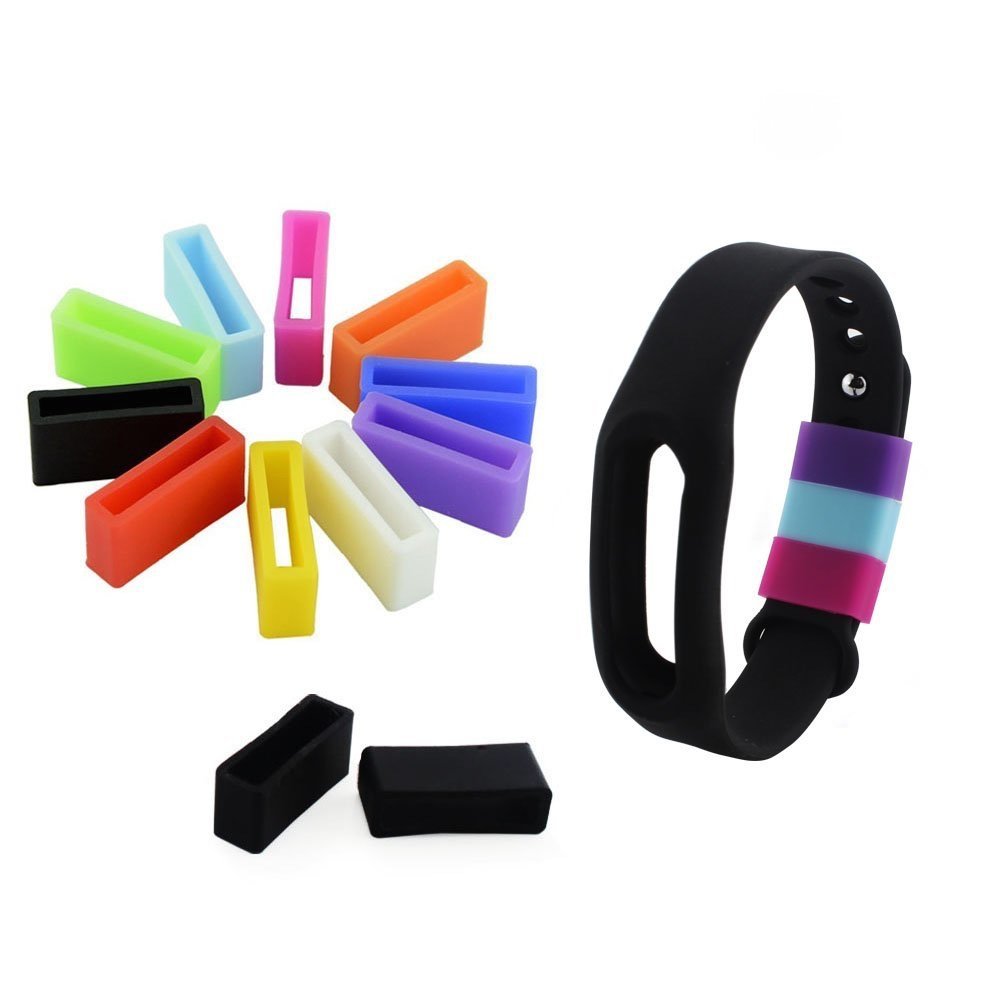NEO+ UK SELLER ! 10 x Silicone Fasteners compatible with Xiaomi MI Band 2,3,4,5,6,7,8 - Fix the Clasp Fall Off Problem