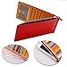 Noedy Womens Thin Multi Card Case Organizer Wallet with Zipper Pocket Rose Red