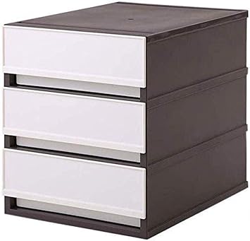 Flat File Cabinets Large File Storage Space Desktop Cabinet Independent Plastic Structure Delivery Date Pp 27cm Height 32 4cm Width 35 6cm Storage Box Amazon Co Uk Office Products