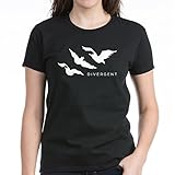 CafePress Divergent Tris Birds Tattoo T-Shirt Women's Dark T-Shirt
