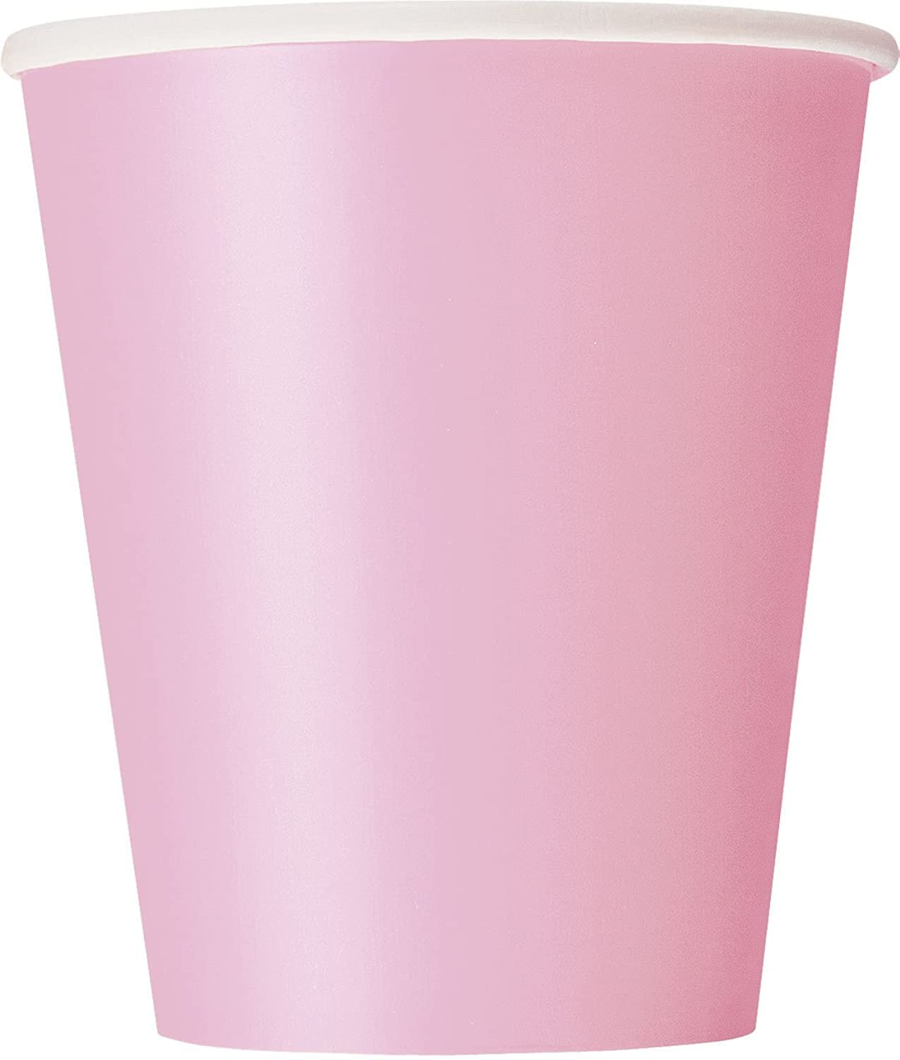 Lovely Pink Solid Paper Cups (9oz) 14 Count - Vibrant, Eco-Friendly Disposable Drinkware for Parties and Events