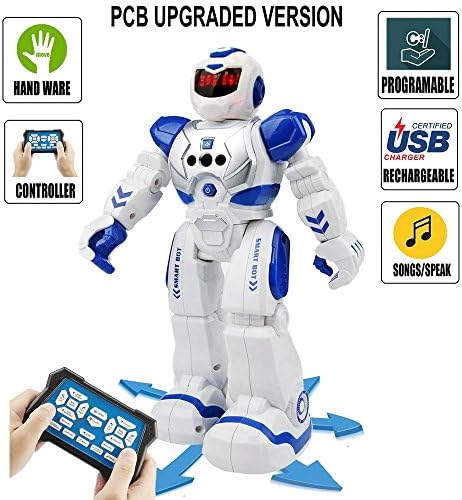 Remote Control Dancing Robot - Programmable RC Robots Multiple Function Singing / Dancing / Walking / Gesture Sensor - Perfect Gift for Kids by Leoking