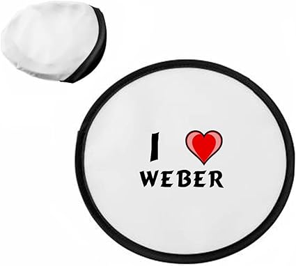 Personalisierbar Frisbee Mit Ich Liebe Weber Nachname Spitzname Amazon De Sport Freizeit
