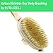 Bath & Relax New Bath Body Brush Back Scrubber Natural Bristles For Shower Exfoliating, Cleansing, Dry or Wet Skin Brushing with Long Handle Wooden - Back Shower Skin Brush. For Men and Women