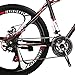 Max4out Mountain Bike 21 Speed 26 inch Shining SYS Double Disc Brake Suspension Fork Rear Suspension Anti-Slip Bikes Redthumb 4