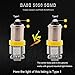YM E-Bright 20-Pack Yellow BA9S 5050 5SMD Led Lights Side Maker Light Bulbs 12V