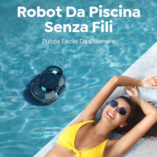 S1PRO (2026 Version) Wireless Pool Robot, 120 Min Cleaning, Double Motor Pool Vacuum, 2.5 Hours Charging, for Flat Bottom Pools up to 100 m², Black