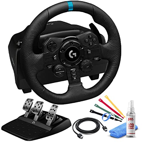 Logitech G923 Racing Wheel And Pedals For PS5, PS4 And PC Featuring