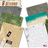 Battle Grid Game Mat - 3 Pack Double Sided 24