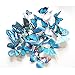 Mudder 24 Pieces 3D Butterfly Stickers Wall Stickers for Home Decoration, Blue