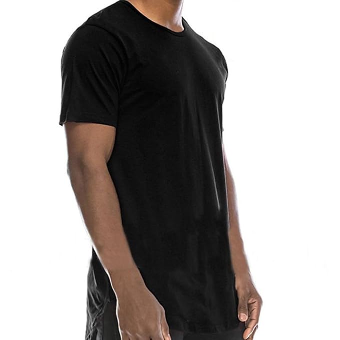 KEERADS Vintage Herren Rundhals Basic T-Shirt T7041