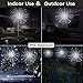 Joomer 2 Pack LED Decorative Lights,120 LED Dimmable Fairy Lights,8 Modes Twinkle Starburst Lights, Waterproof Battery Operated with Remote Control for Home, Patio, Parties, Wedding, Christmas (White)