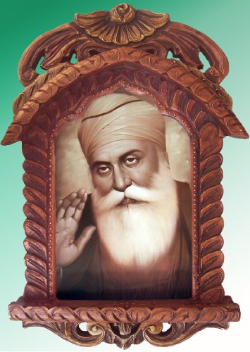 Lord Gurunak Dev Ji Poster in Traditional Jarokha
