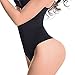 Evenriver Women High-Waist Thong Shapewear Body Tummy Control Cincher Boyshorts,Black,Medium/Large