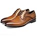 Mens Dress Shoes Brown Oxford Formal Shoes for Men