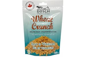 Dosch Organic Acres Wheat Crunch Salt & Vinegar, 160g – Organic, Vegan, Kosher, Non-GMO, Made in Canada