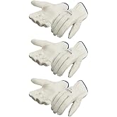 SAFEGEAR Cowhide Leather Work Gloves with Keystone Thumb | Driver Safety Gloves, For Men or Women, Truck Driving, Construction, Welding, Gardening