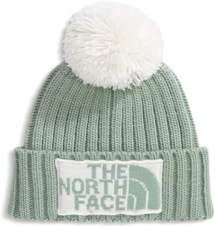 The North Face Bones Beanie - Green Pattern - Warm & Cozy - OSFM The North Face Bones Beanie Green / Gray Waffle Thermal  main image 2