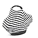 MyM Stretchy Multi-use Baby Car Seat Canopy, Nursing Cover, Shopping Cart Cover 4-in-1 Unisex (Black And White)