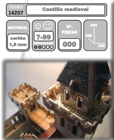 CLEVER PAPER PUZZLE 3D CARDBOARD CASTLE OF THE MEDIEVAL KNIGHTS REF 14207