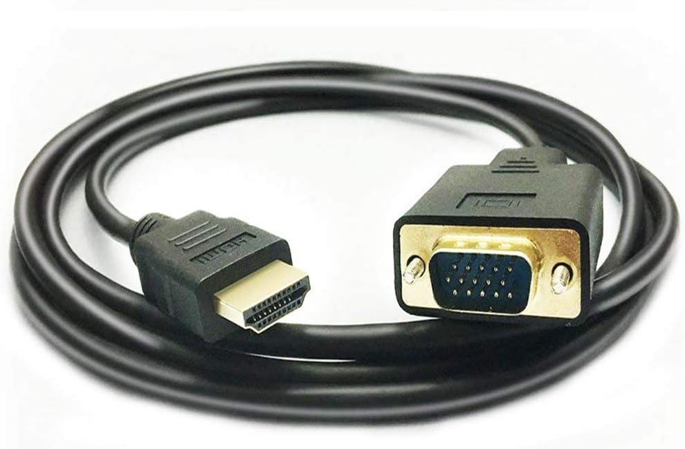 Amazon Co Jp Hdmi To Vga 変換ケーブル 高解像度 1080p Hdmiオス To Vgaオス変換アダプタケーブル 金メッキコネクター 1 8m 家電 カメラ