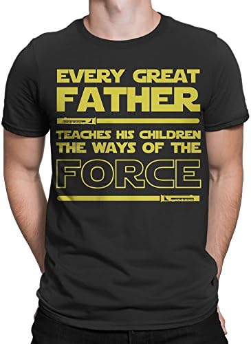Muggies Funny T-Shirt for Dad Every Great Father Teaches The Force