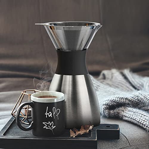 asobu Insulated Pour Over Coffee Maker (32 oz.) DoubleWall Vacuum