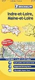 Michelin Map France: Indre-et-Loire, Maine-et-Loire MH317 1:150K (Maps/Local (Michelin)) (English and French Edition)