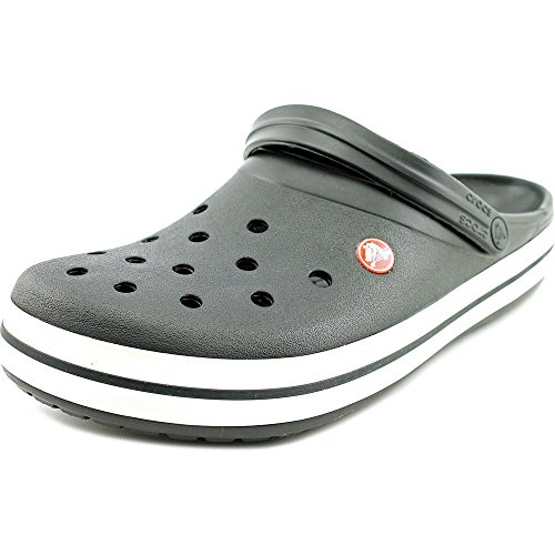 CrocsCROC Men's Crocband Black Ankle-High Rubber Sandal - 6M